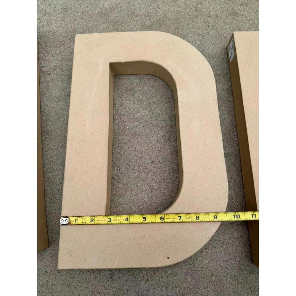 Lot of 6 Hobby Lobby Paper Mache Letters 16” Craft Decor Wall Sign - Picture 7 of 8